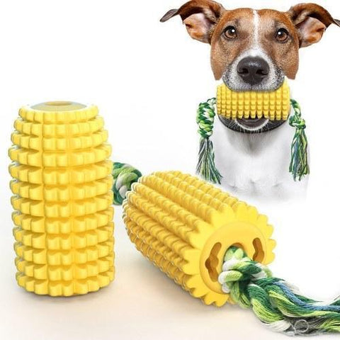 Corn-Shaped Dog Chew Toys Teeth Cleaning Dental