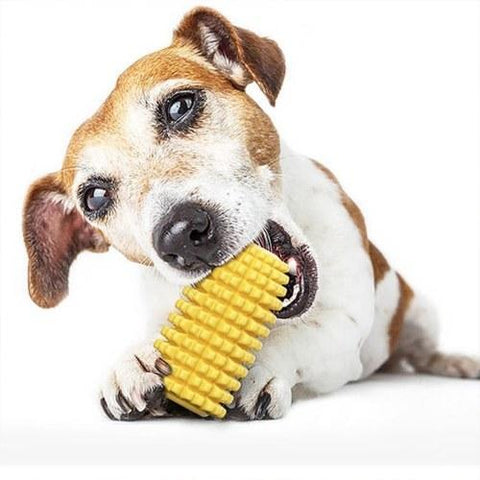 Corn-Shaped Dog Chew Toys Teeth Cleaning Dental